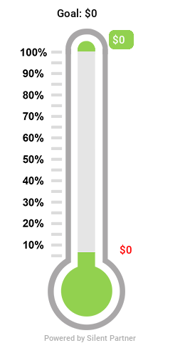 blank fundraiser thermometer