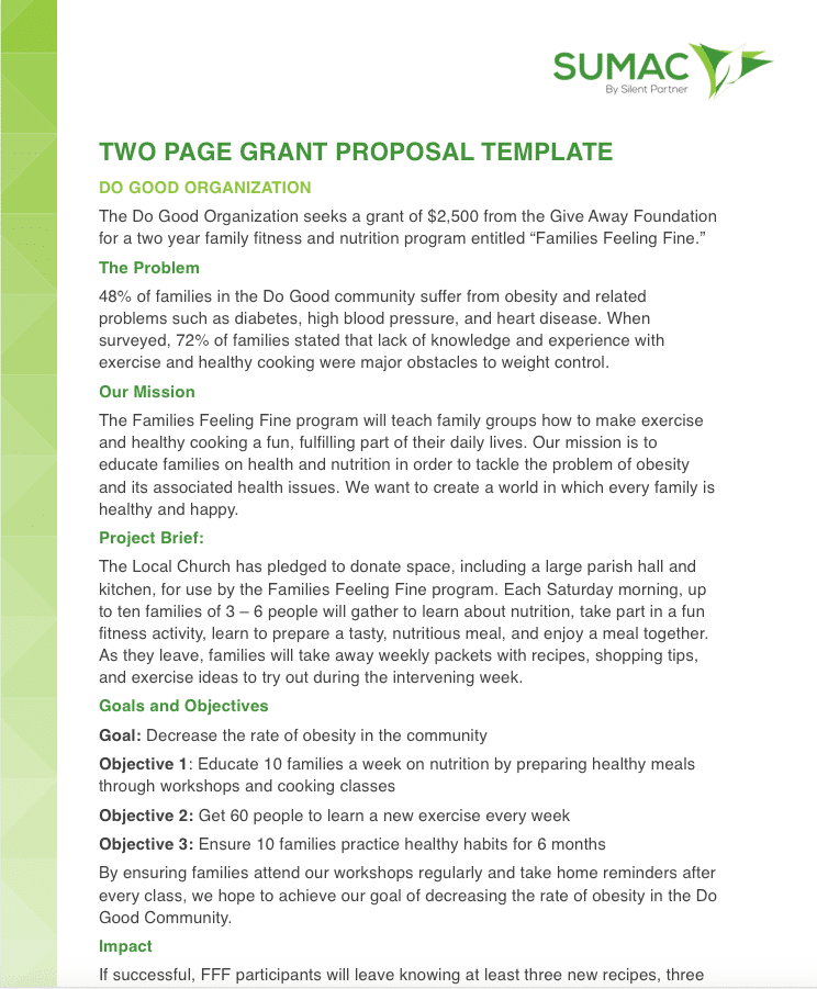 grant proposal presentation